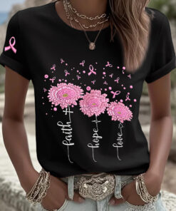 Breast Cancer Awareness T-Shirt Breast Cancer Strong Woman Shirt - Homegiftaura