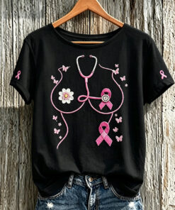 Breast Cancer Awareness T-Shirt Breast Cancer Support Shirts For Women - Homegiftaura