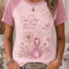 Breast Cancer Awareness T-Shirt Breast Pink Ribbon Love Support Awareness Shirts - Homegiftaura