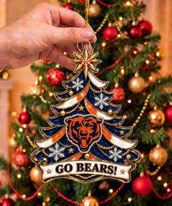 Chicago Bears Football Merch Ornament Bears Christmas Tree Decor Ideas Fan Gifts