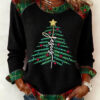 Christian Jesus Christmas Tree Sweatshirt Womens Apparel Gifts For Mom