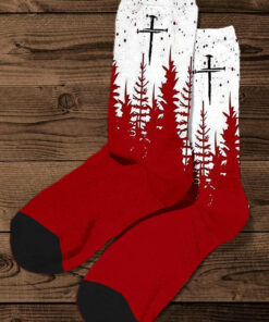 Christmas Faith Socks Religious Jesus Merch Cross Gifts For Brother