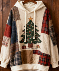 Christmas Tree Hoodie Cozy Winter Holiday Womens Apparel Gift Ideas For Brother