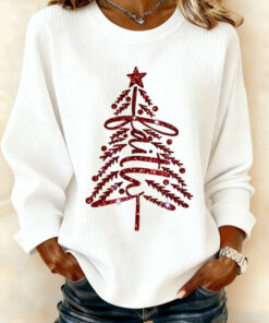 Christmas Tree Sweatshirt Christian Jesus Apparel Unique Religious Gifts