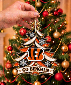 Cincinnati Bengals Football Merch Ornament Bengals Christmas Decor Sport Gifts For Men