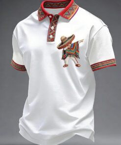 Cinco De Mayo Dabbing Skeleton Polo Shirt Mexican Victory Day Clothing Gift For Son - Homegiftaura