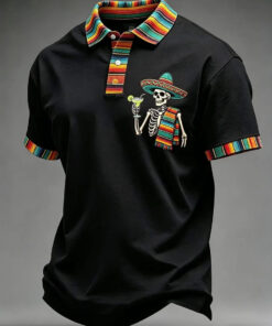 Cinco De Mayo Polo Shirt Men's Mexican Cinco De Mayo Clothes Unique Merch - Homegiftaura