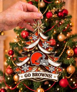 Cleveland Browns Game Day Merch Browns Football Ornament Christmas Decor Fan Gear