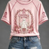 Courage In Pink Hope Swings On T-Shirt Breast Cancer Awareness Tee Apparel For Spooky Lover