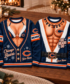 Custom Chicago Bears Football Merch Sweatshirt Bears Christmas Ideas Gifts