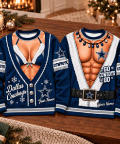 Custom Dallas Cowboys Football Merch Sweatshirt Cowboys Christmas Husband Gifts