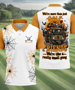 Custom Halloween Golf Friends Polo Shirt Spooky Horror Movie Merch Gifts For Him