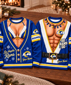 Custom Los Angeles Rams Football Merch Sweatshirt Rams Christmas Husband Gifts