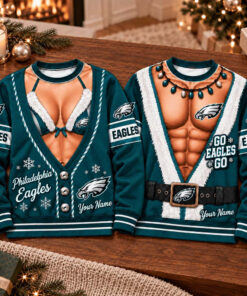 Custom Philadelphia Eagles Football Merch Sweatshirt Eagles Christmas Dad Gifts