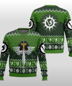 Dark Angels Warhammer Ugly Sweater Sci-Fi Gaming Holiday Clothes Christmas Gift For Gamers