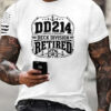 DD214 Deck Division Retired T-Shirt Patriotic US Soldier Mens Clothes US Veteran Gift For Dad