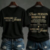 Dear Person Behind Me V-Neck T-Shirt Christian Womens Apparel Faith Gifts For Her