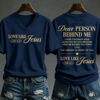 Dear Person Behind Me V-Neck T-Shirt Love Like Jesus Merch Christian Gifts For Her
