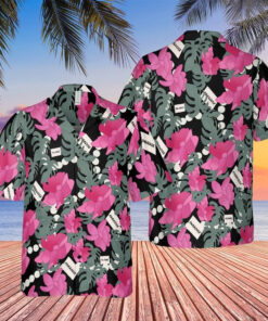 Dennis Nedry Jurassic Park Paradise Hawaiian Shirt Pink Floral Aloha Shirt Fan Merch - Homegiftaura
