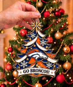 Denver Broncos Football Merch Ornament Broncos Christmas Decor Tree Fan Gifts
