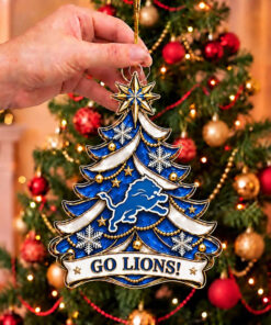 Detroit Lions Football Merch Ornament Lions Christmas Decor Tree Fan Gifts