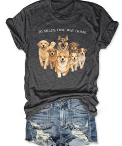 Dogs One Way Home T-Shirt Dog Lover Clothing Gift For Pet Owners - Homegiftaura