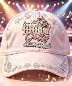 Dolly Parton Merch Have A Holly Dolly Christmas Baseball Hat Country Gifts For Fan