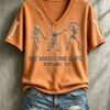 Dry Bones Come Alive V-Neck T-Shirt Halloween Womens Merch Presents For Girlfriend