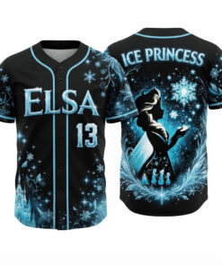 Elsa Halloween Baseball Jersey Elsa Ice Princess Merch Unique Birthday Gift For Brother