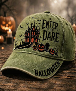 Enter If You Dare Hat Haunted House Moss Cap Halloween Gifts For Teenage Brother