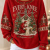 Every Knee Shall Bow Sweatshirt Christian Womens Apparel Religious Gifts For Her