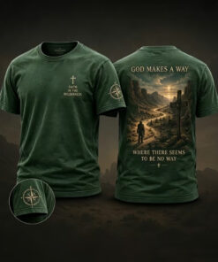 Faith In The Wilderness T-Shirt God Makes A Way Where There Seems Christian Faith Merch