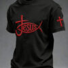 Faith Over Fear T-Shirt Walk By Faith Christian Apparel Gift For Him - Homegiftaura