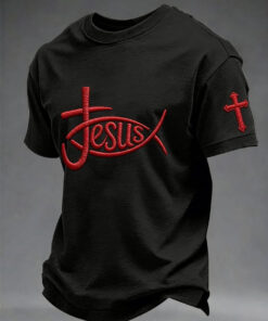 Faith Over Fear T-Shirt Walk By Faith Christian Apparel Gift For Him - Homegiftaura