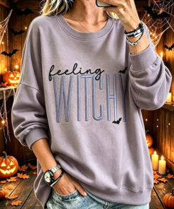Feeling Witchy Sweatshirt Halloween Spooky Season Womens Apparel Gifts For Her