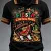 Fiesta Cinco De Mayo Polo Shirt Mexican Dabbing Skeleton Clothing Best For Mexican Party - Homegiftaura
