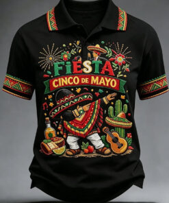 Fiesta Cinco De Mayo Polo Shirt Mexican Dabbing Skeleton Clothing Best For Mexican Party - Homegiftaura