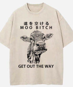 Funny Cow Washed T Shirt Funny Quote Unisex Shirt Gifts For Her Gypsysystersgift - Homegiftaura