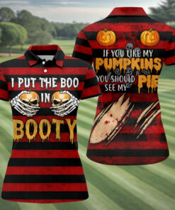 Funny I Put The Boo In Booty Golf Shirt Humorous Halloween Womens Merch Pumpkin Gifts