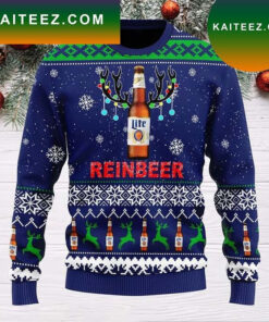 Funny Reindeer Beer Ugly Sweater Holiday Drinking Party Merch Christmas Apparel Gifts