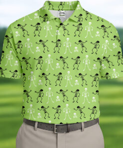 Funny Skeleton Polo Shirt Halloween Mens Apparel Best Gifts For Men