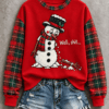 Funny Snowman Well Shit Sweatshirt Christmas Womens Apparel Snowman Gifts For Her