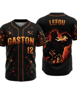 Gaston Halloween Baseball Jersey Gaston Merch Birthday Ideas For Men