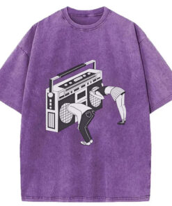 Ghetto Blaster Washed T Shirt Funny Quote Unisex Shirt Gifts For Besties Gypsysystersgift - Homegiftaura