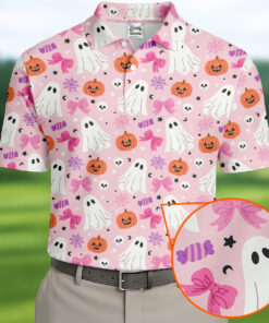 Ghost Coquette Candy Golf Shirt Halloween Spooky Mens Merch Gift Ideas For Him