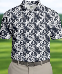 Ghostly Octopus Polo Shirt Halloween Mens Apparel Gifts For Men