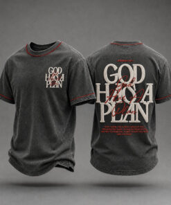 God Has A Plan T-Shirt Jeremiah 29 11 For I Know The Plans I Have Christian Faith Merch Gifts