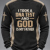 God Is My Father DNA Test Long Sleeve Shirt Christian Faith Clothes Religious Gifts For Dad