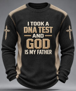 God Is My Father DNA Test Long Sleeve Shirt Christian Faith Clothes Religious Gifts For Dad