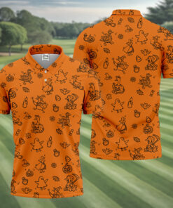 Goose Halloween Polo Shirt Spooky Golf Mens Merch Best Gifts For Men